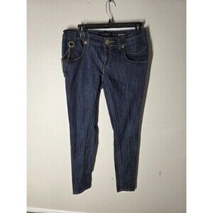 Vintage Rocawear Button Chain Blue Denim Skinny Jeans Women's Juniors Size 9